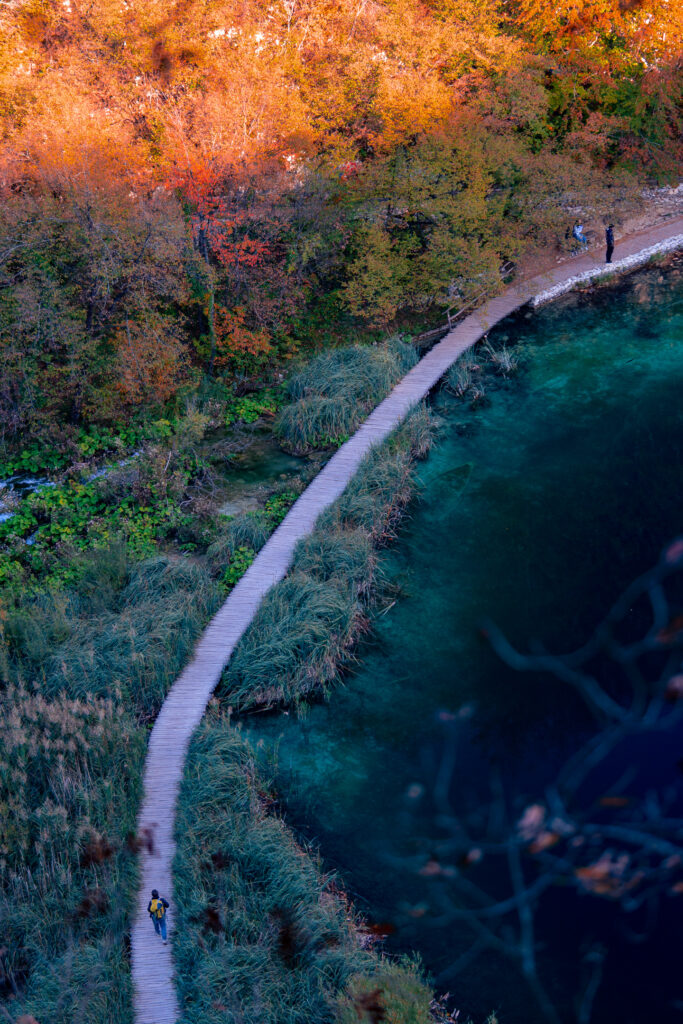 Walk at Plitvice lake