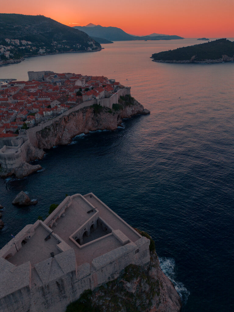 Dubrovnik, Croatia, Coast, Old town, Drone