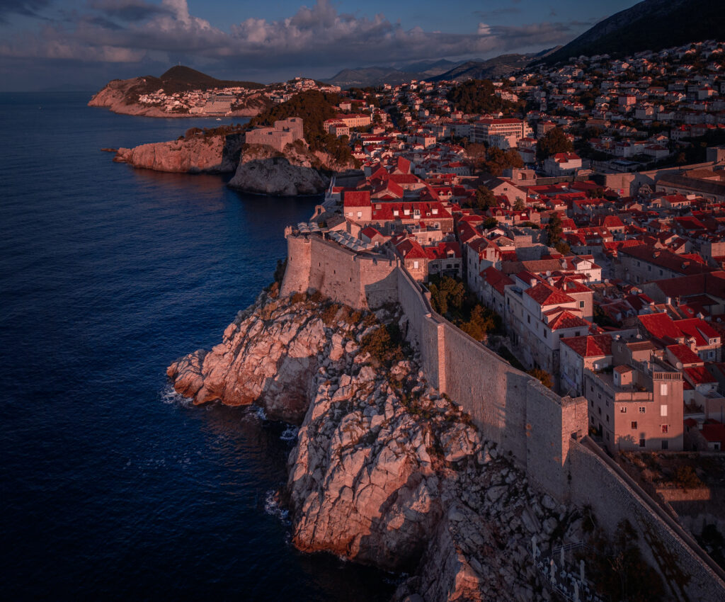 Dubrovnik, Croatia, Coast, Old town, Drone