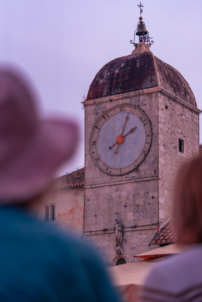 Trogir, Sandstone, Old Town, Clock tower