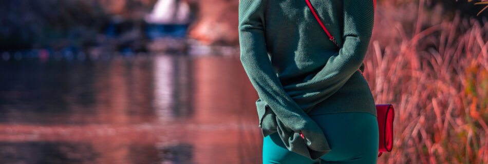 Woman at Kravice Waterfall