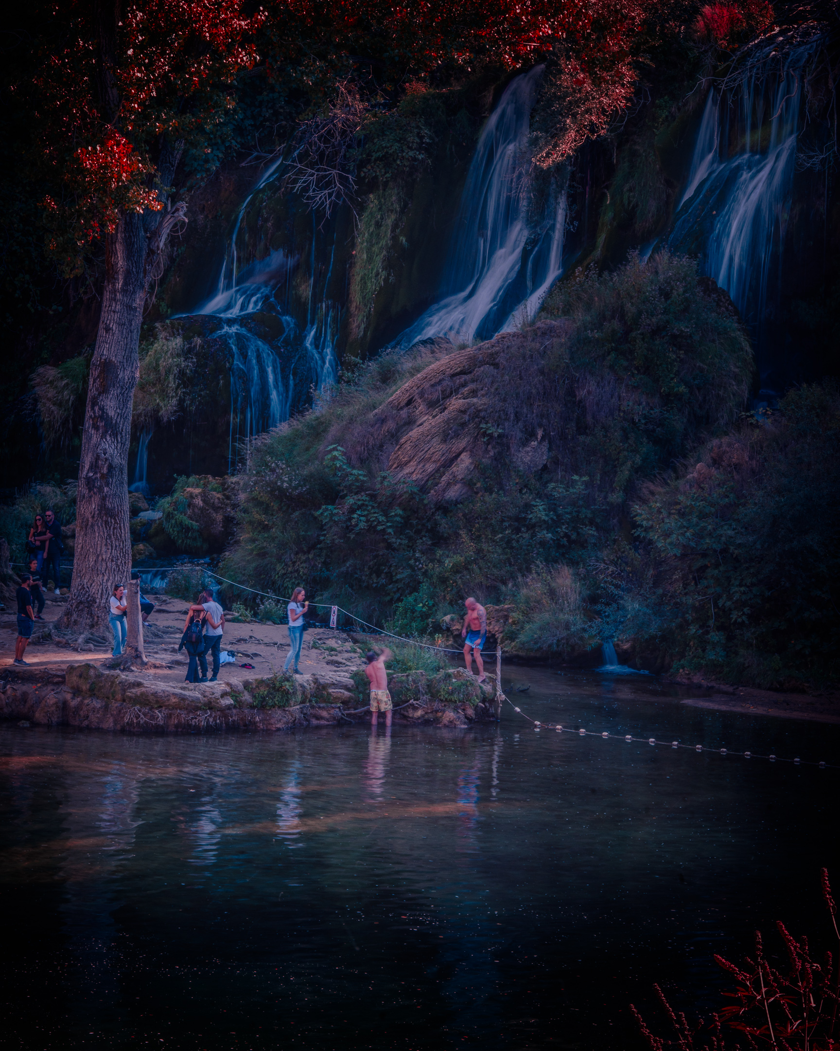 Kravice Waterfall bathing