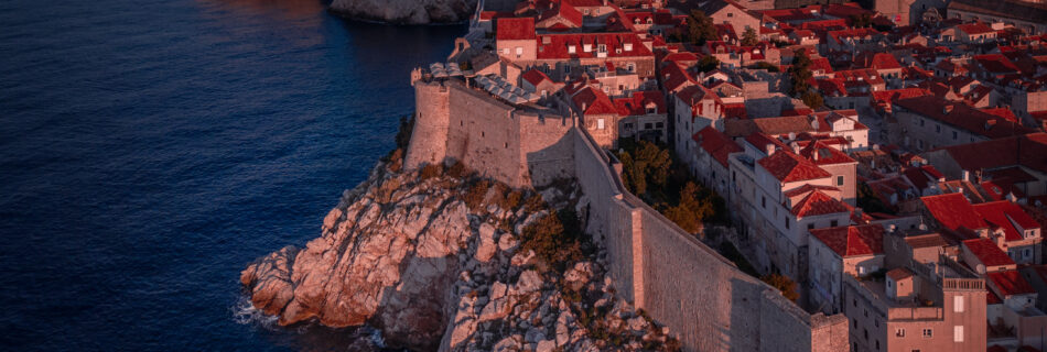 Dubrovnik, Croatia, Coast, Old town, Drone