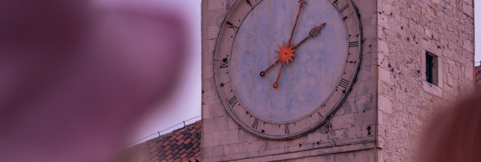 Trogir, Sandstone, Old Town, Clock tower