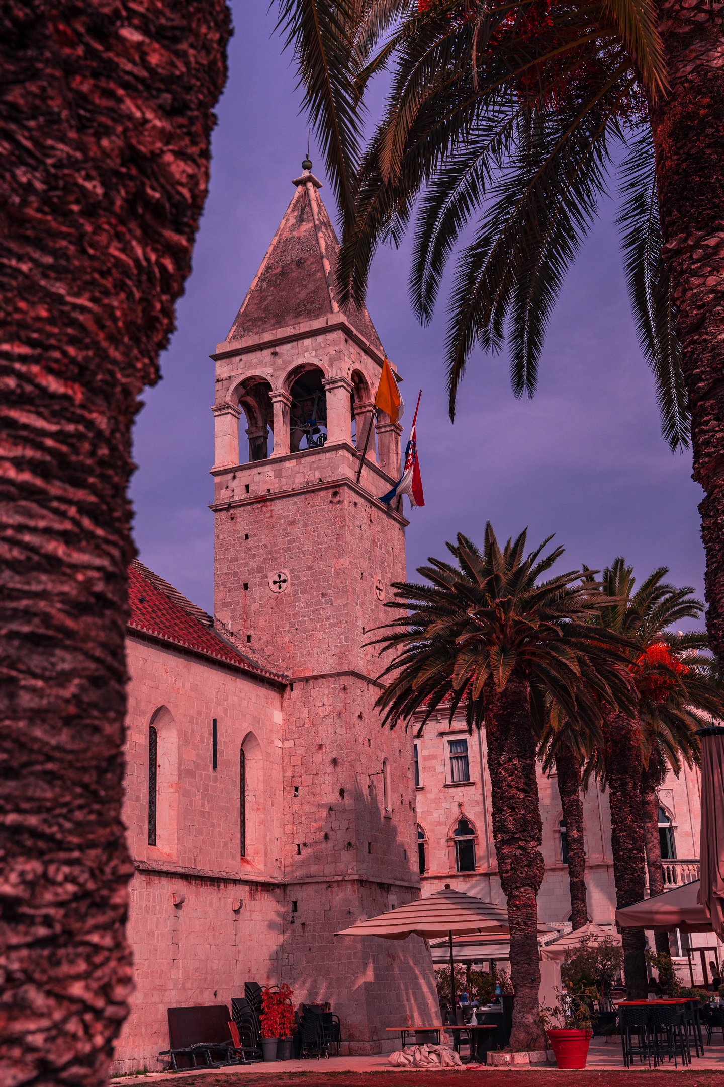 Trogir, Sandstone, Old Town, Clock tower