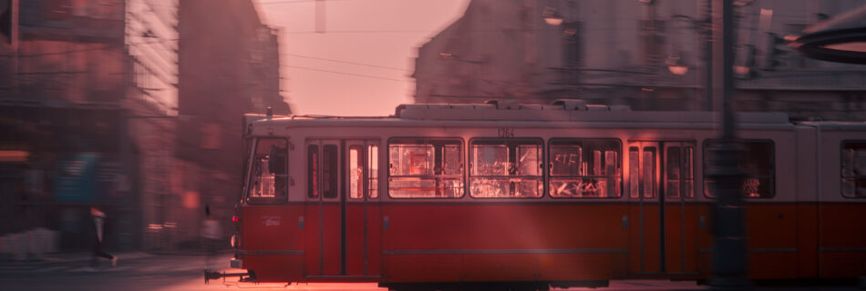 tram sunrise buidapest
