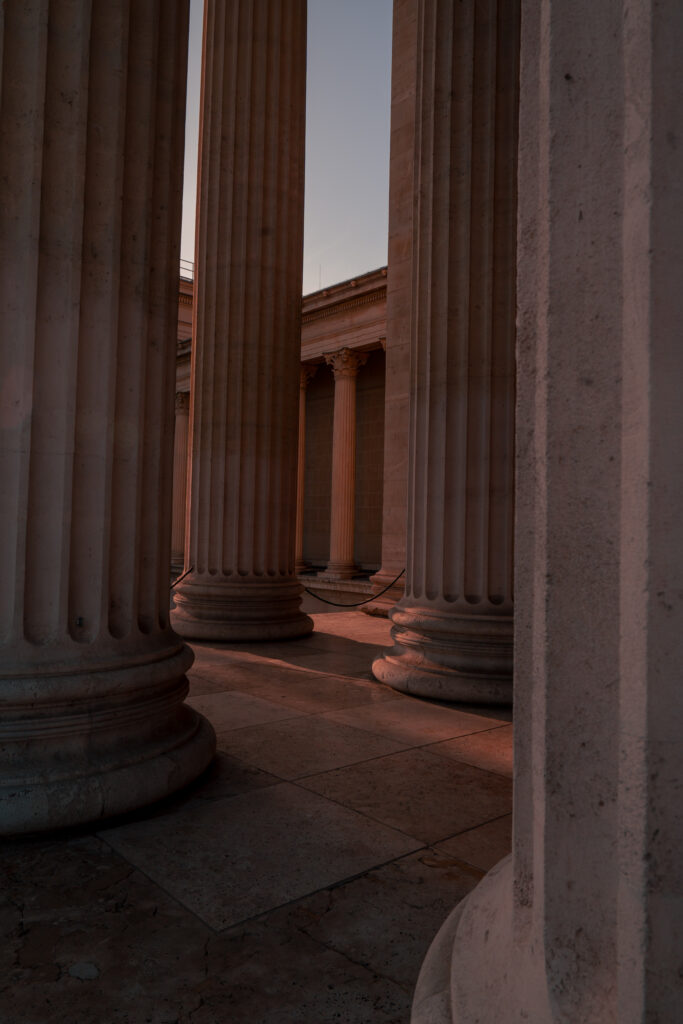Museum of Fine Arts Budapest pillars