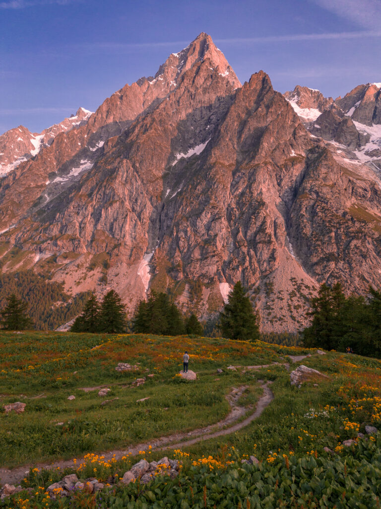 Monte-Bianco-valley-Family-road-trip-in-Northern-Italy-looking-at-mountain