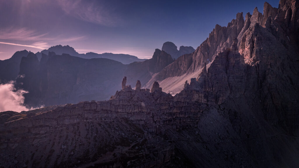 Tre-Cime-di-Lavadero-Dolomites-Family-road-trip-in-northern-italy-epic-morning-hike-ridge