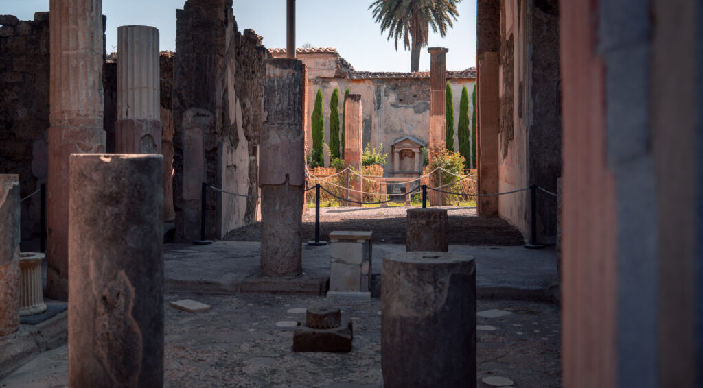 Pompei Scavi Archeologici - Pillars and Palm