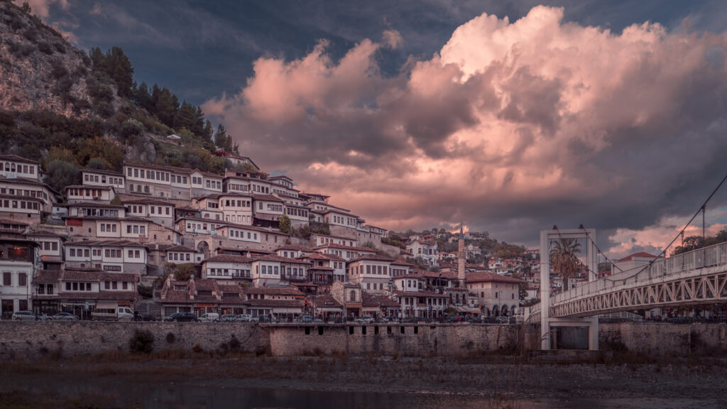 Berat Skyline Sunrise Albania