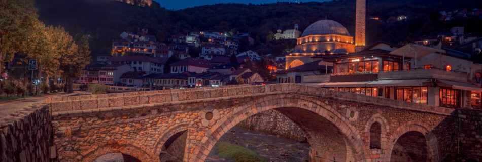 Prizren Stone Bridge and Sinan Pasha Mosque Kosovo
