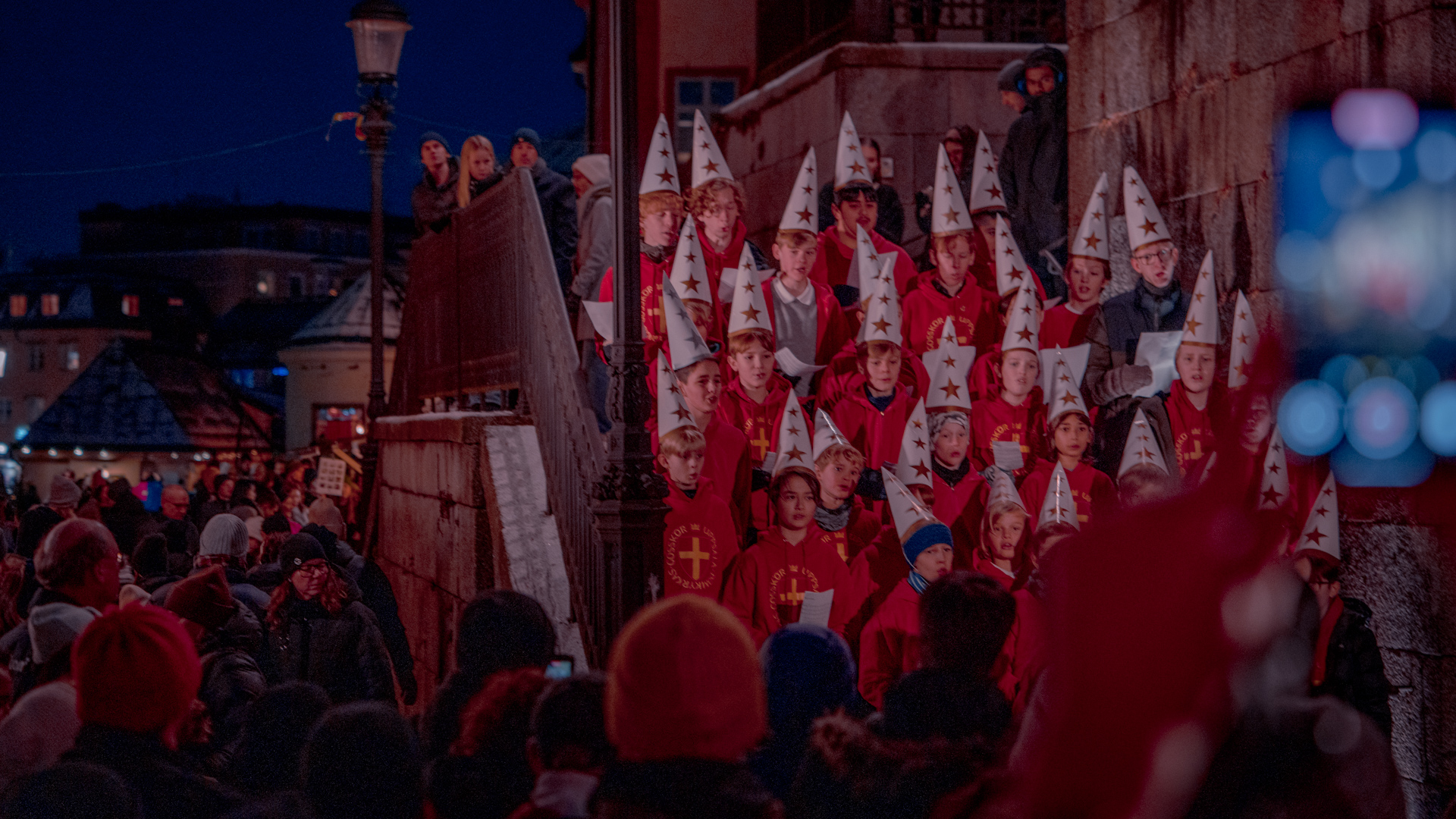 Christmas Market in Sweden - Christmas Choir Great Photo Spot - Uppsala Historiska Julmarknad