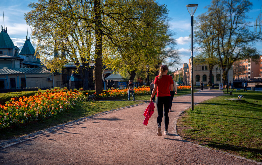 Stadstrådgården Uppsala - Spring Walk next to Fyris River