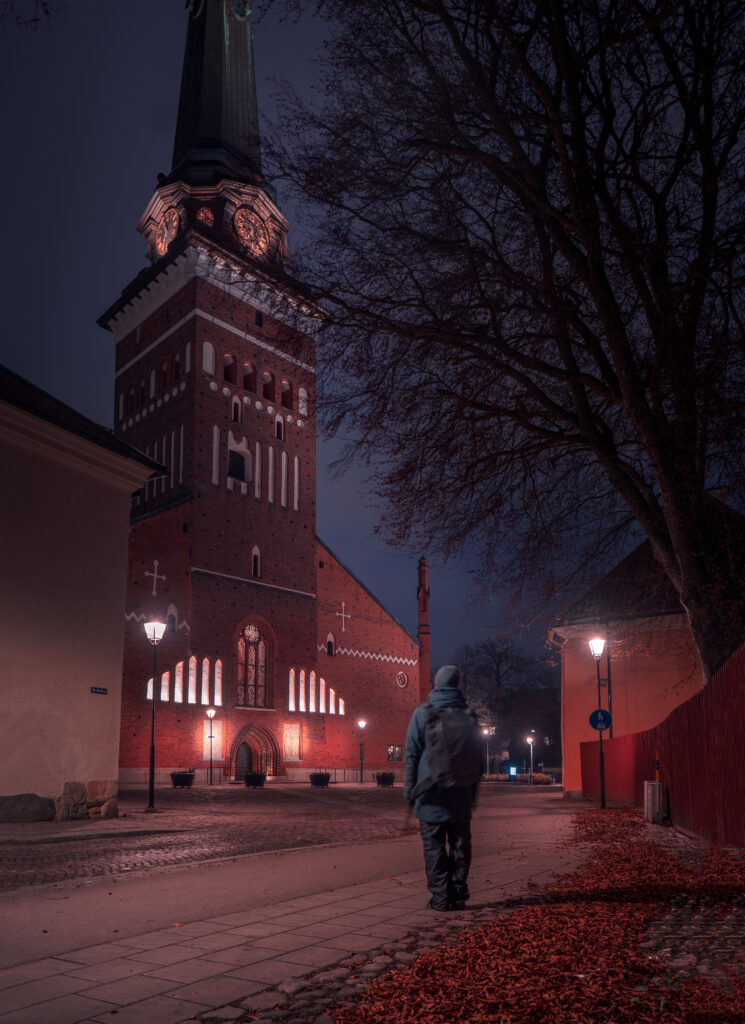 Västerås domkyrka - Night Autumn