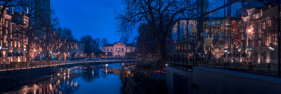 Västerrås Svartån - Night Winter Lights