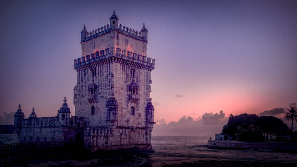 Belém Tower - Sunset at Lisbons Belem Portugal - Sunset Photographer