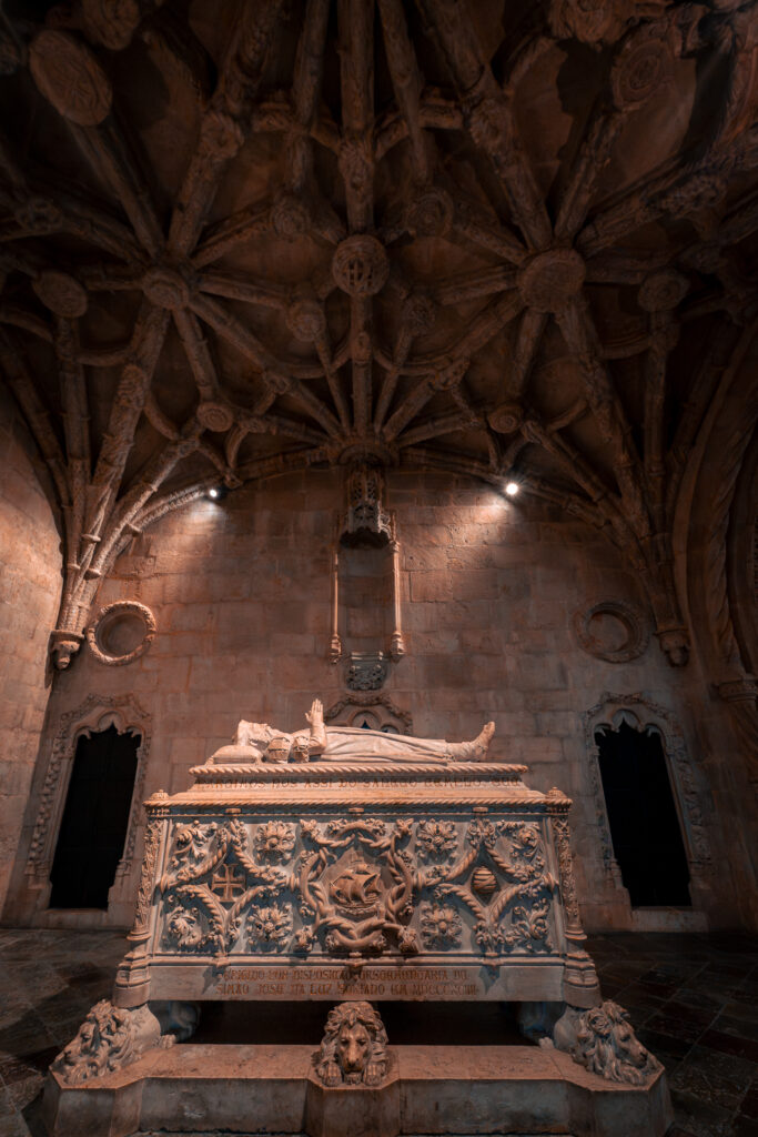 Jerónimos Monastery - Coffin inside Monastery - Lisbon Portugal
