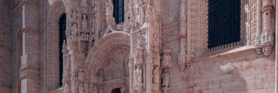 Jerónimos Monastery - Woman in Front of Entrance - Lisbon Portugal