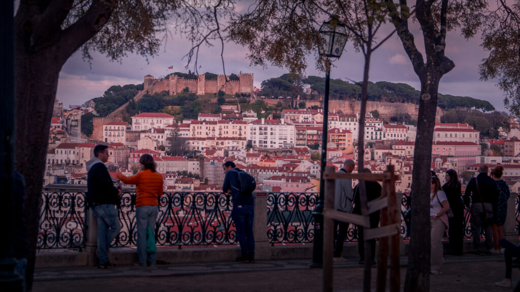 Miradouro de São Pedro de Alcântara Lisbon Viewpoint for Sunset