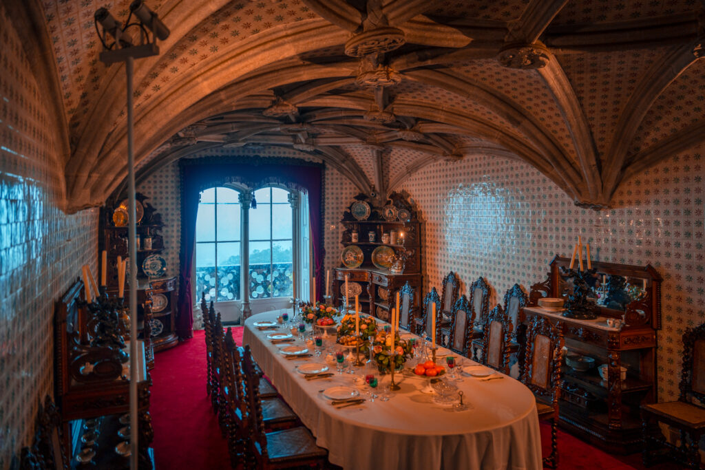 Tour of Palace Dining Table - Park and National Palace of Pena - Sintra - Lisboa - Portugal