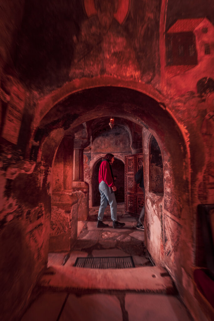Saint Naum Monastery Woman walking - North Macedonia - Photography Road Trip in the Balkans
