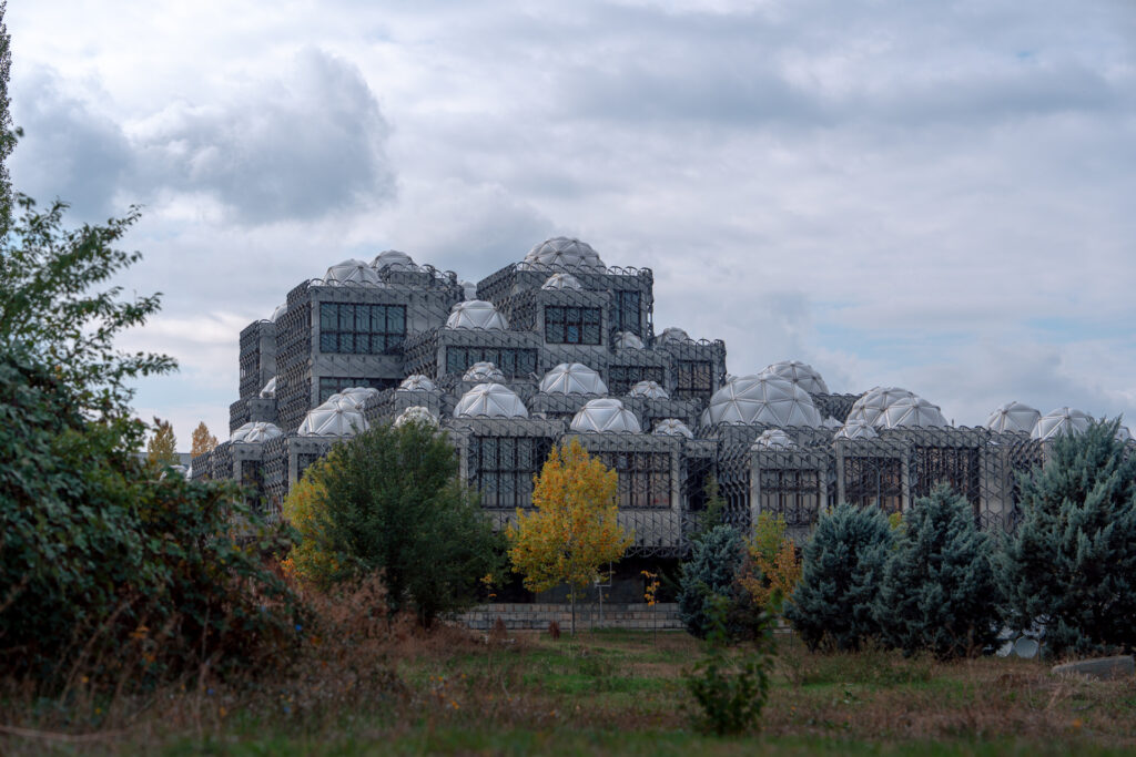 The National Library of Kosovo Pjetër Bogdani and Park - Pristina Kosovo Photography Road Trip in the Balkans